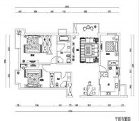 华远铭悦世家三居简欧风