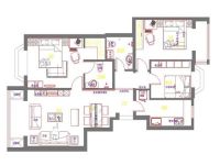 北京实创装饰-聚兴园整体装修效果图