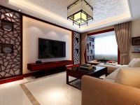 北京实创装饰国美第一城141平三居新中式设计