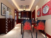 北京实创装饰国美第一城141平三居新中式设计