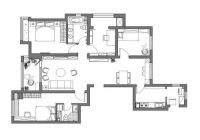 北京实创装饰-孔雀城140平整体装修