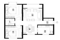 北京实创装饰-天洋城4代99平整体装修