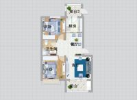 地中海风格88平二居