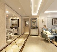 简欧风格130平三居---美林园