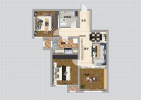 中铁·西域三居现代简约风格设计案例