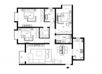 样本小区140平简约时尚案例赏析