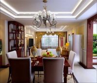 东方太阳城二期170平美式乡村混搭风格效果图