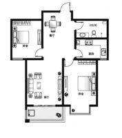 新城阳光两居现代简约风