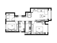 五矿万科城三居现代简约风格