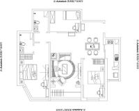 天通苑二区---现代风格三居室效果图