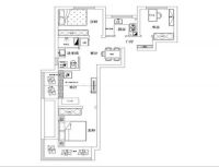 东亚尚品台湖78平-美式风格装修设计方案