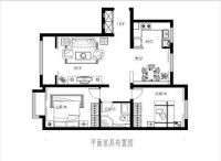 天洋城4代96平整体装修效果图-实创装饰地中