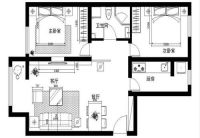 青秀城92平-简约风格设计案例-北京实创装饰