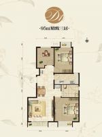 首地浣溪谷 三居室 中式风格