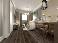 金隅汇景苑B5户型88平简约设计北京实创装饰