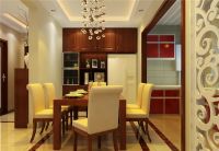 燕郊孔雀城120平中式古典风格效果图