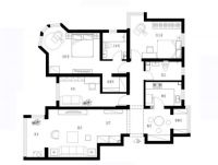 长信春天140平中式古典风格效果图