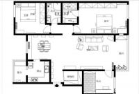 城南嘉园137平简约风格装修-北京实创装饰