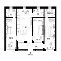 昌平别墅满园138平中式古典风格效果图设计