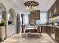 水墨林溪140平简欧风格案例效果图设计