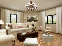 东洲家园 140平 三室二厅二卫 简欧风格