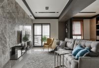 典雅现代风三居效果图