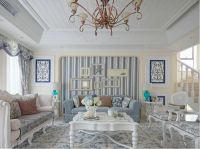 东方夏威夷121平-简约风格装修-北京实创装