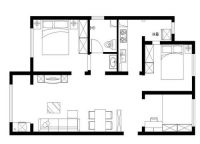 方庄6号院96平装修-北京实创装饰