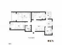 玉渊潭９号院104平地中海风格-实创装饰