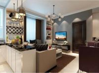 悦泽苑80平简约装修-北京实创装饰