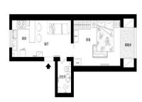 花家地一居60平装修-北京实创装饰