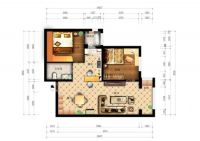 云景里两居田园风格