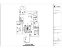 中国铁建·花语城-美式风格-三居室