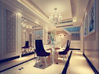 北京元洲装饰香江别墅200平欧式风