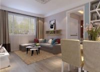 滨河园小区75平简约装修-北京实创装饰