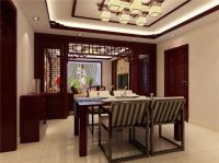 旗舰凯旋105平中式古典风格案例效果图设计图