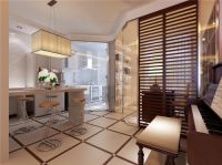 东恒时代一期100平简约时尚效果图设计