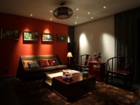 中国铁建国际花园-中式风格-三居室