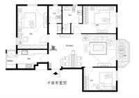 翠城馨园120平简约风格-北京实创装饰