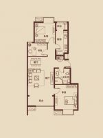 首开常青藤 三居室 简约风格