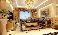 英国宫四期137平欧式风格-北京实创装饰