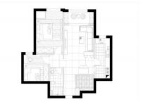 华业东方玫瑰90平简约装修-北京实创装饰