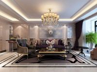 当代城市家园141平美式装修-北京实创装饰