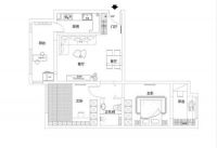 海棠湾两居89平港式风格-北京实创装饰