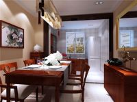 保利紫荆香谷102平中式效果图设计