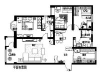 大宁山庄150平田园风格效果图设计
