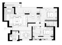 鲁能七号院180平中式古典风格效果图设计