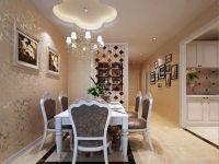 青年路小区120平简欧风格效果图设计