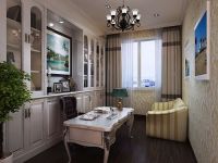 青年路小区120平简欧风格效果图设计