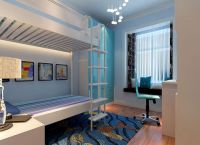 阳光波尔多90平美式风格效果图设计